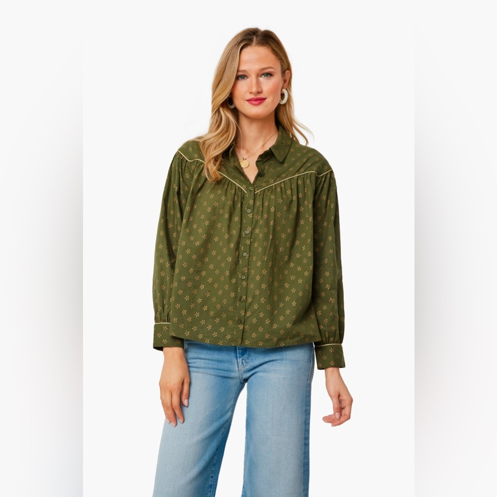 THE GREAT. Westerner top. Size 3 (M-L)